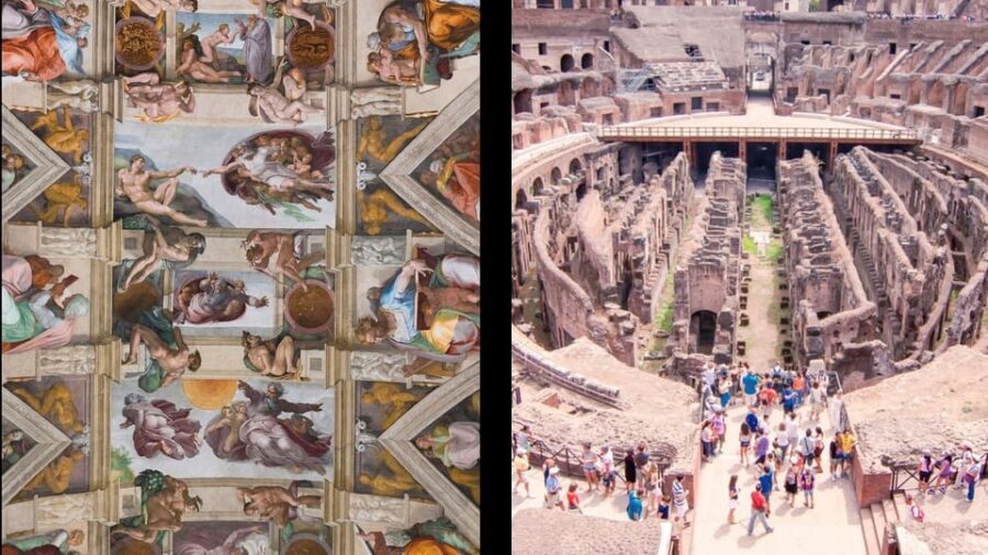 Rome: Vatican and Colosseum Guided Experience - Entering the Colosseum: what the guide makes you see in 60 minutes