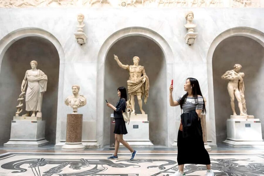 Rome: Vatican Museums & Sistine Chapel Tour with Fast Entry - Cortile del Belvedere and the Gallery of the Candelabra: Marble Details That Pay Off